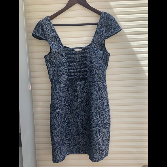 FREE PEOPLE 🕊 Brocade Strappy Back Bodycon Dress - Picture 3 of 4